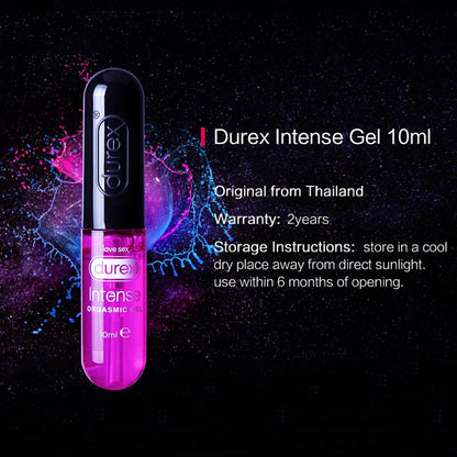 Durex Intense Orgasmic Gel 10ml Lubricant Sex Drops Strong Enhance Exciter for Women Safe Sex Toys