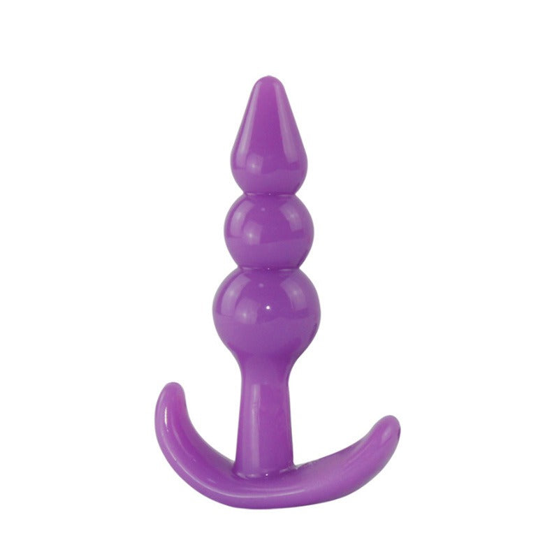 Posterior silicone anal plug, anal bead string, beginner's advanced extreme pleasure, female masturbation equipment, sexual adult products