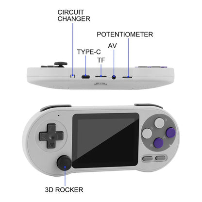 3-Inch IPS Handheld Game Console 6000 Built-in Retro Games_5