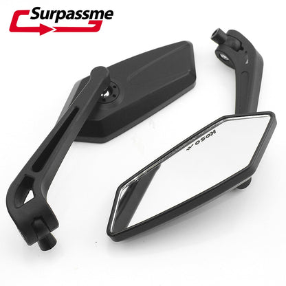 Universial 8mm 10mm Motorcycle Mirrors Motorbike Rearview Black Side Mirrors for Honda Suzuki Yamaha Kawasaki Scooter KTM Ducati