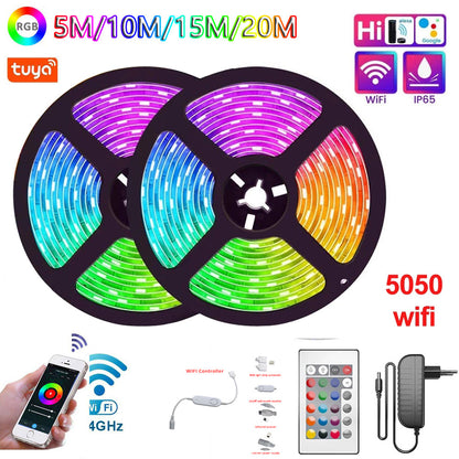 WIFI infrared Bluetooth LED Strip 5050 2835RGB Indoor And Outdoor Ambient Decorative Non-Waterproof Strip Light Set