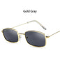 Candy Colors Metal Frame Rectangle Sunglasses Small Retro Shades UV400 Sun Glasses for Men Women Driving Eyewear Summer Goggles