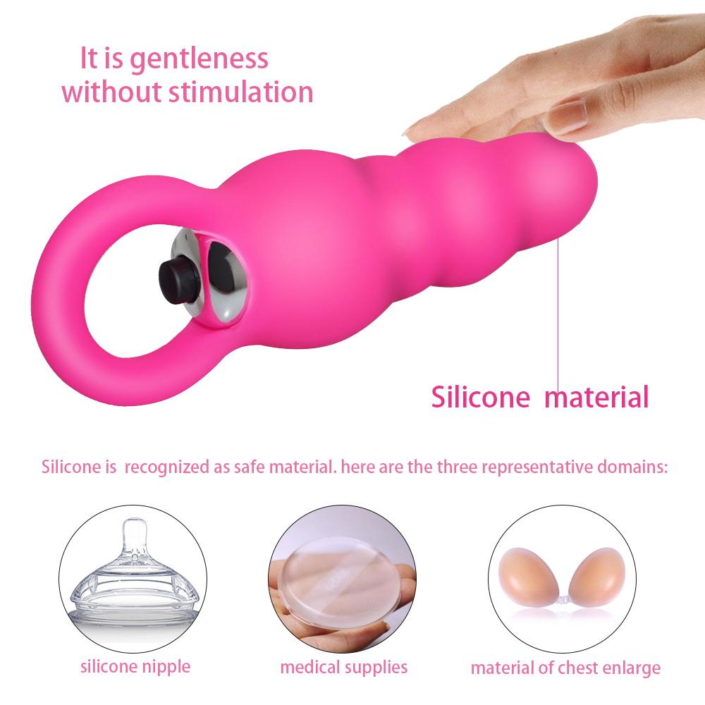 Sex Anal Bead Plug Vibrator Silicone Adult Sex Toys Anal for Men Sex Toys