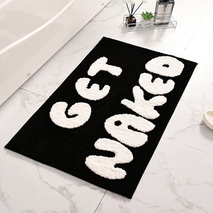 Flocked carpet entrance door floor mat household bathroom non-slip mat bathroom absorbent mat kitchen floor mat