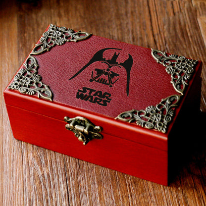 Harry Potter Music Box Vintage Wooden Jewelry Box Spirited Away Pirates of the Caribbean Star Wars Box