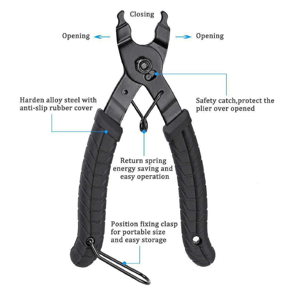 Bicycle Chain Tools Mountain Bike Chain Caliper Chain Cutters Chain Removal Tools Magic Buckle Pliers Tools