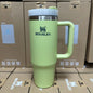 Stanley Tumbler with Handle Straw Lid Stainless Steel 30oz  Vacuum Insulated Car Mug Double Wall Thermal Iced Travel Cup