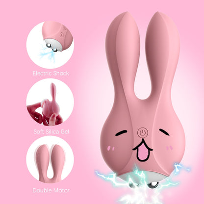 12 Frequency Dual Motor Rabbit Vibrator Sex Shop Vaginal G-spot Massager Electric Shock Female Masturbator Sex Toy for Couples