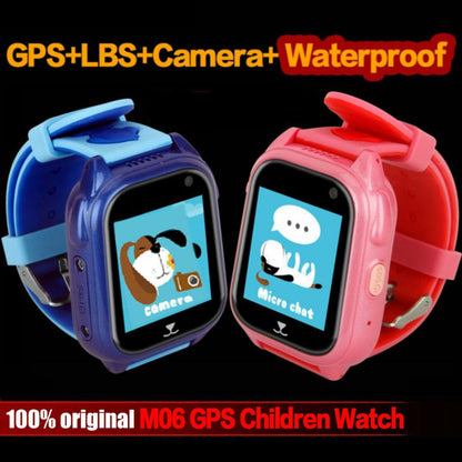 M06 Smart GPS Child Watch Waterproof IP67 Phone Positioning GPS Tracker 1.44 inch Color Touch Screen SOS Q750 Smart Baby Watch