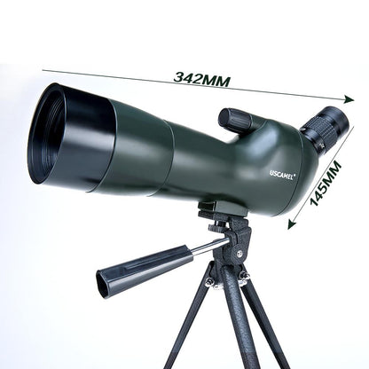 USCAMEL Bird Watching Waterproof Spotting Scope - 20-60x60 Zoom Monocular Telescope - With Tripod - with Camera Photography Ada