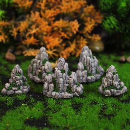 Simulated miniature rockery decoration resin micro landscape