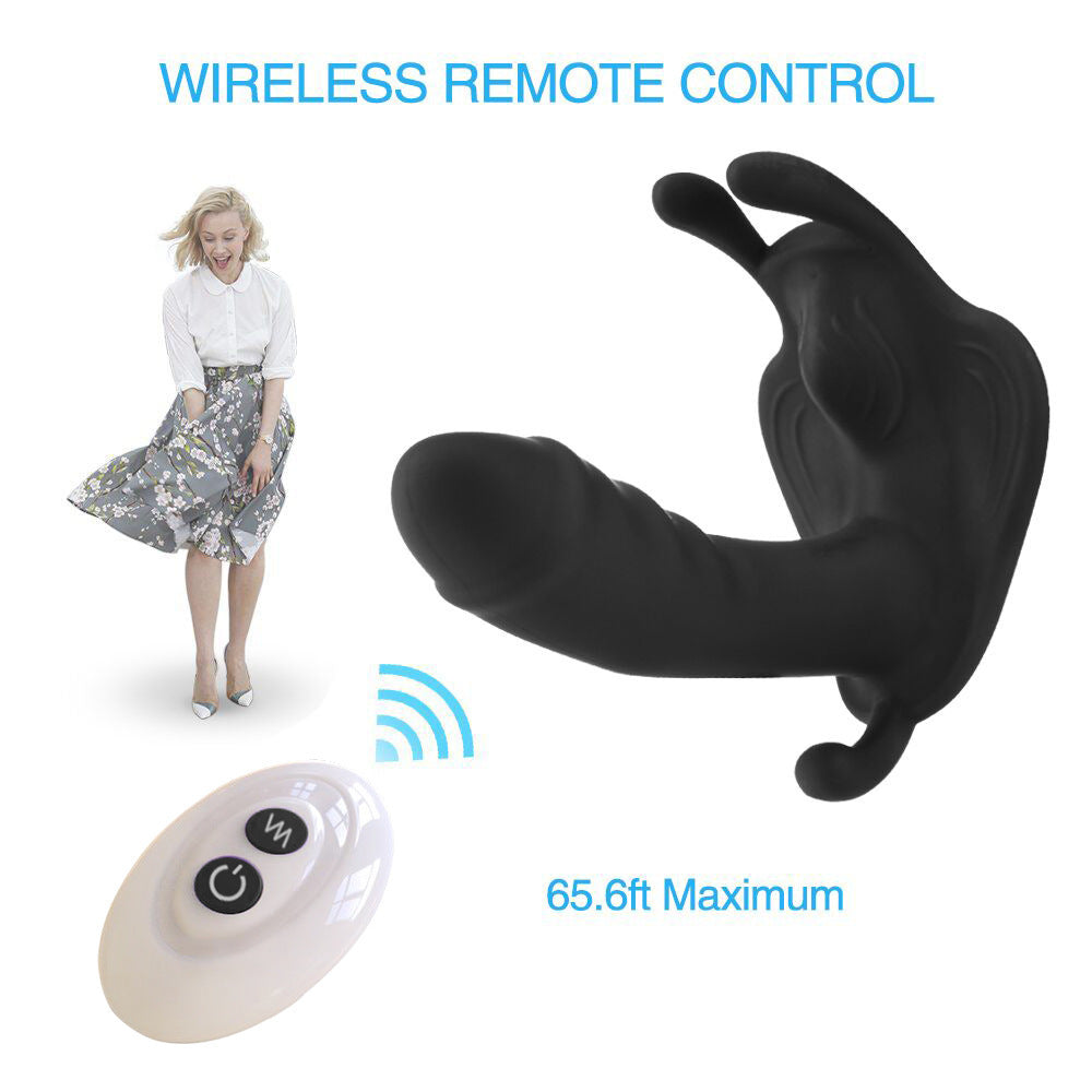 Invisible Remote Control Wearing Butterflies Popular Powerful to Shock Women's Couple's Sexual Interest Sex Appliance