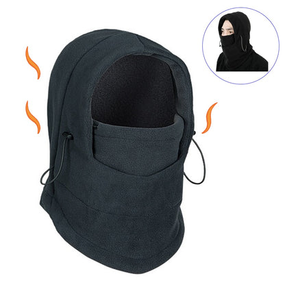 Motorcycle Bicycle Face Mask Thermal Fleece Balaclava Hood Swat Ski Bike Wind Winter Stopper Skullies Beanies Outdoor Sports