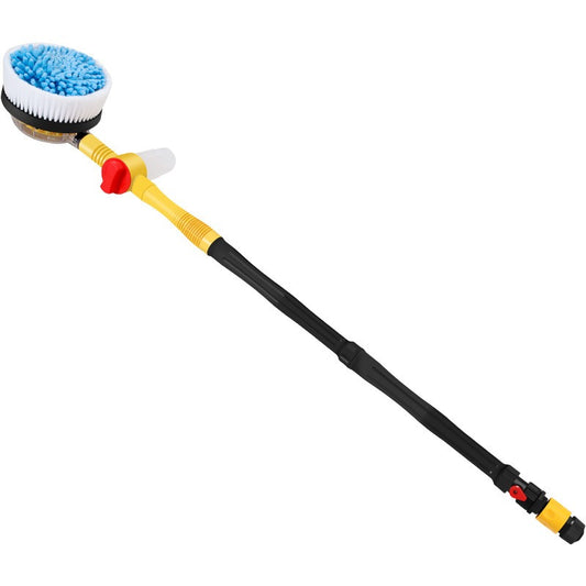 Long Handle Automatic Foaming Water Power Car Wash Brush Chenille Microfiber Car Wash Mop