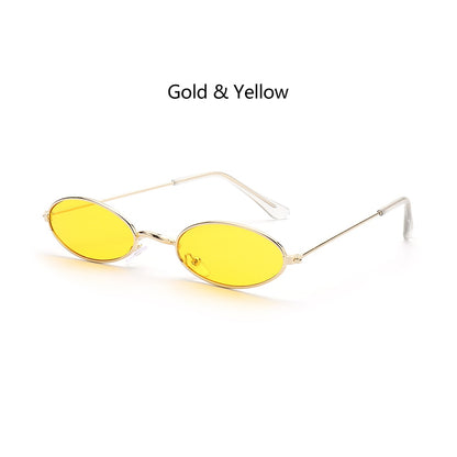 Fashion Vintage Shades Sun Glasses Elegant okulary Retro Small Oval Sunglasses for Men Women Eyeglasses gafas oculos