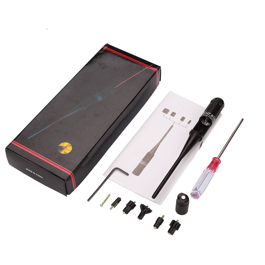 Red Dot Laser Boresighter Bore Sighter Kit for Hunting .22 to .50 Caliber Rifles