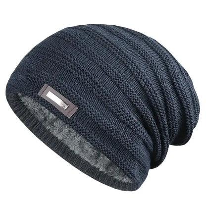 Men's Winter Fleece Lined Knitted Cap