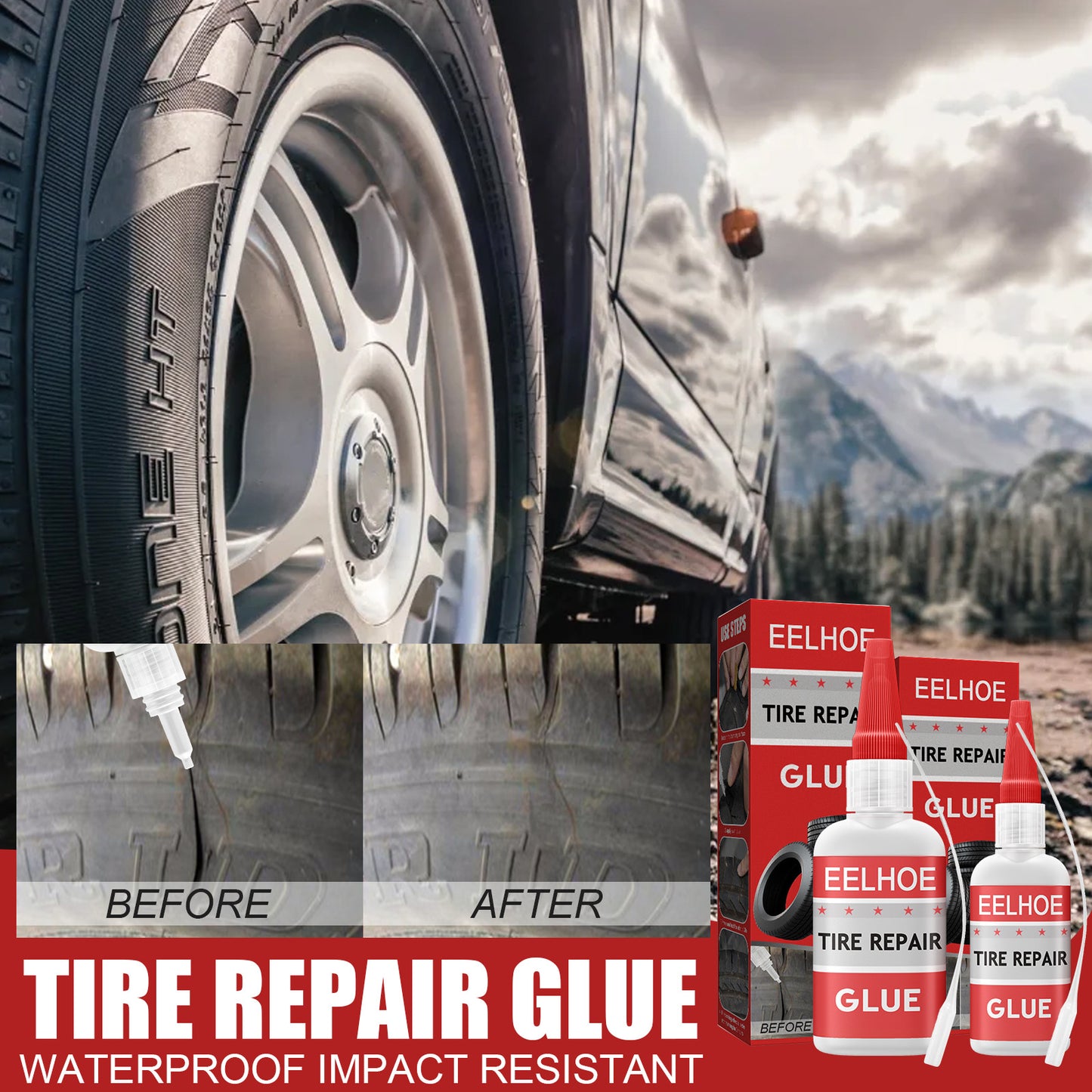 EELHOE New Multifunctional Glue Tire Sole Repair Multifunctional Glue Repair Glue