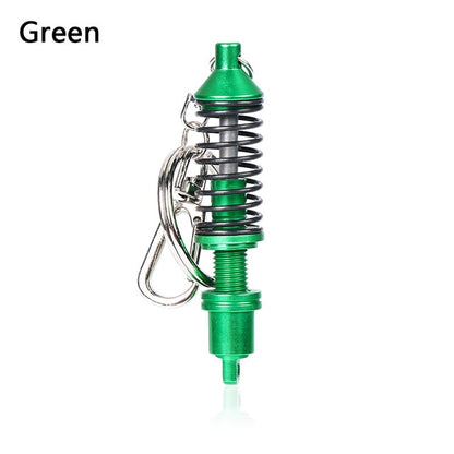 Universal Adjustable Alloy Car Interior Suspension Keychain Coilover Spring Car Tuning Part Shock Absorber Keyring Gift