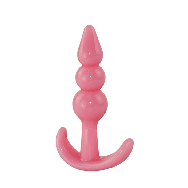 Posterior silicone anal plug, anal bead string, beginner's advanced extreme pleasure, female masturbation equipment, sexual adult products