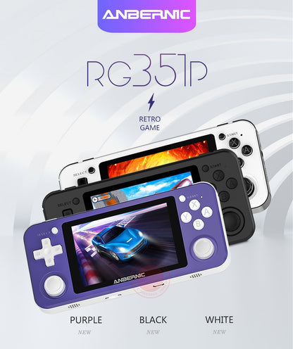 RG351P ANBERNIC  Retro Game PS1 RK3326 64G Open Source System 3.5 inch IPS Screen Portable Handheld Game Console RG351gift 2400