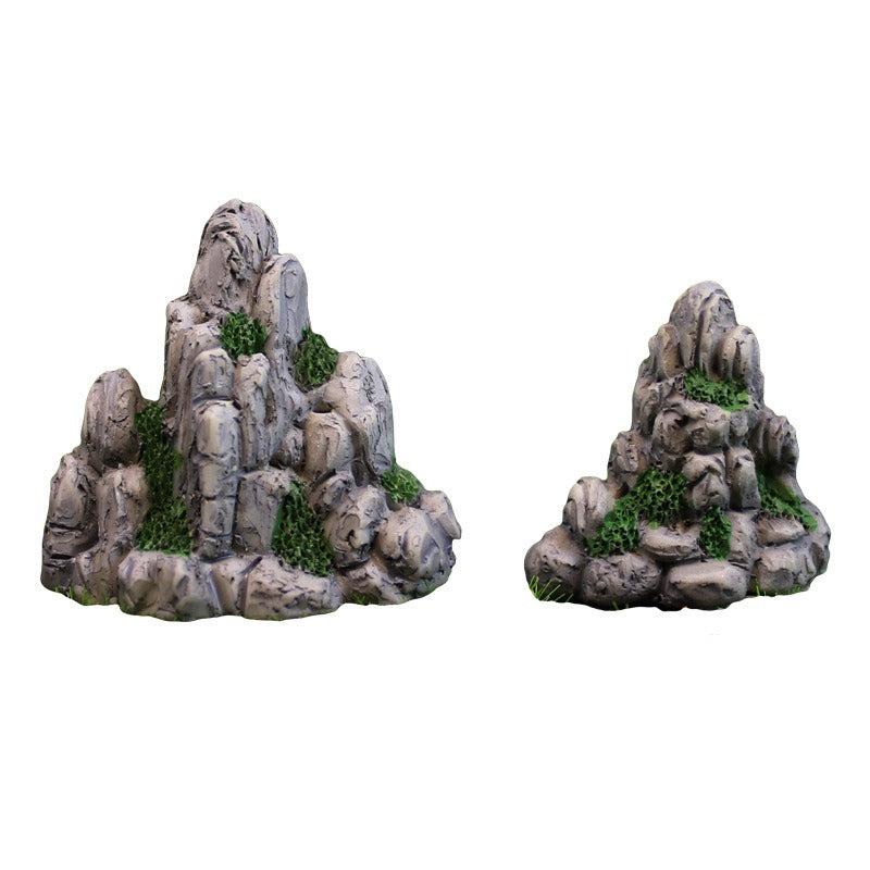 Simulated miniature rockery decoration resin micro landscape