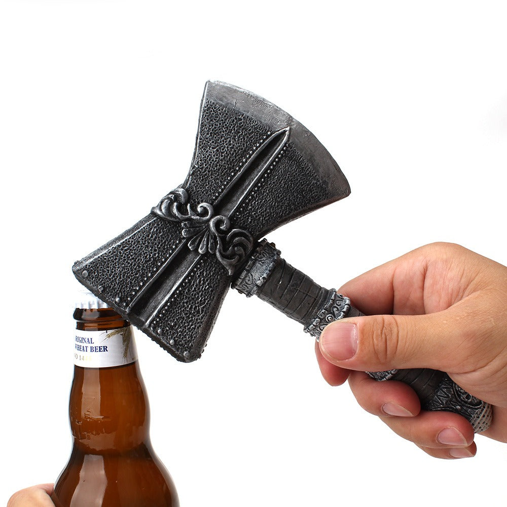 Axe bottle opener detachable handle bottle opener resin