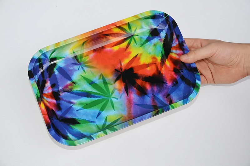 1pcs Length 28.8 CM *Width 18.8 CM H Metal Tobacco Rolling Tray Hand roller Tobacco Grinder Smoking Accessories