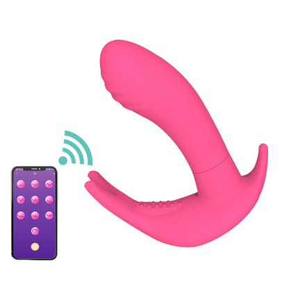 The APP Newly Equipped With Butterfly Sex Appeal Female Vibrating Massage Appliance Adult Couple's Warming Sex Appliance