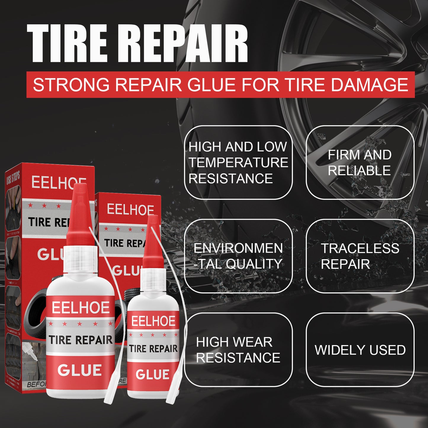 EELHOE New Multifunctional Glue Tire Sole Repair Multifunctional Glue Repair Glue