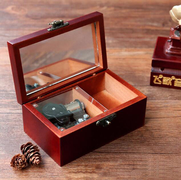 Harry Potter Music Box Vintage Wooden Jewelry Box Spirited Away Pirates of the Caribbean Star Wars Box