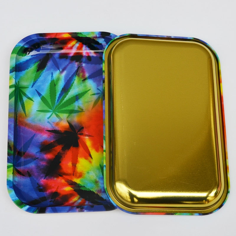 1pcs Length 28.8 CM *Width 18.8 CM H Metal Tobacco Rolling Tray Hand roller Tobacco Grinder Smoking Accessories