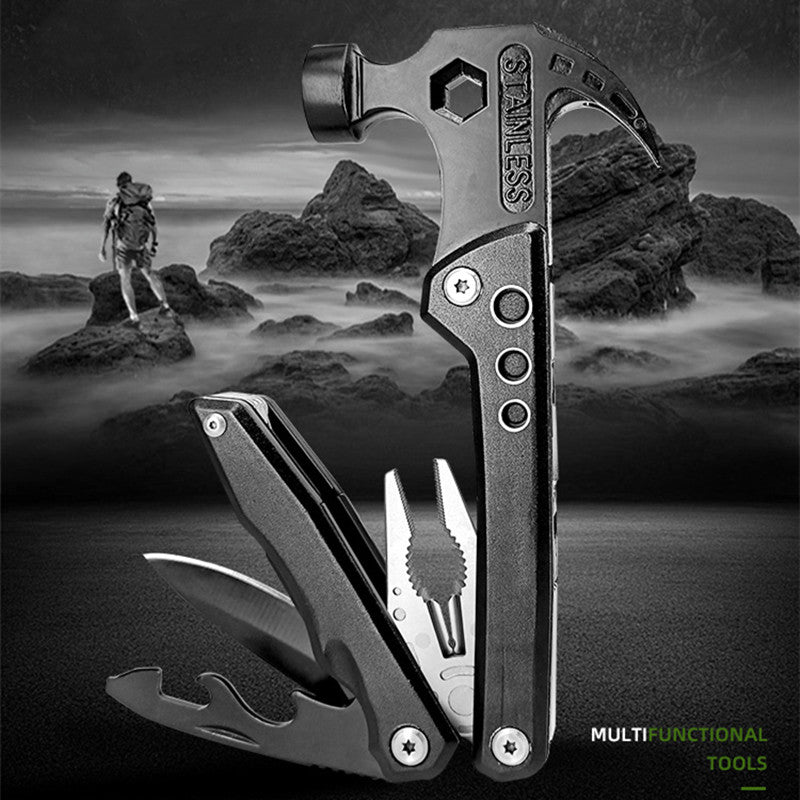 Outdoor Multi-Function Tools Portable Folding Multi-Function Hammer Vehicle Emergency Multi-Function Horn Hammer