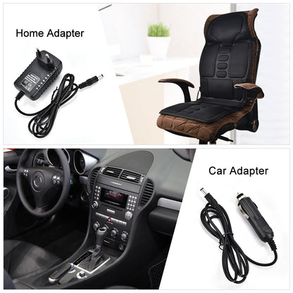 HISOME Car Heating Massage Cushion Home Car Dual-Use Seat Warmer Cushion Plug-In Heating Seat Cushion