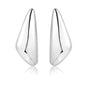 Fashionable Droplet Earrings with Advanced Light Sensitive Surface Gold Melon Seed Earrings