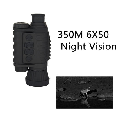 350 MRange Handheld HD 6X50 Infrared Digital Night Vision Device Tactical IR Night Monocular For Outdoor Hunting Observation