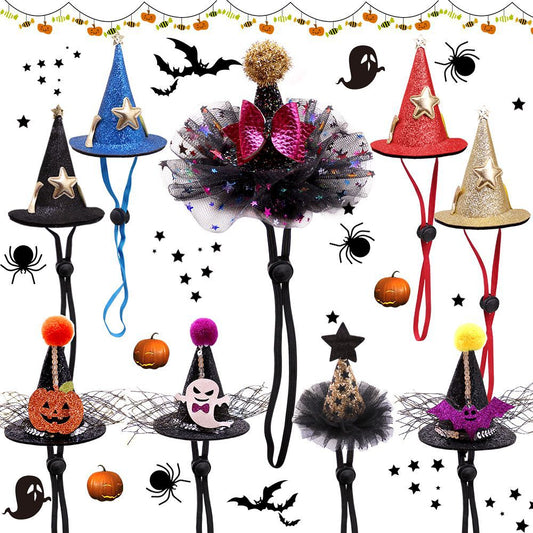 Cute Adjustable Decorations Mini Pet Dog Cat Halloween Hat