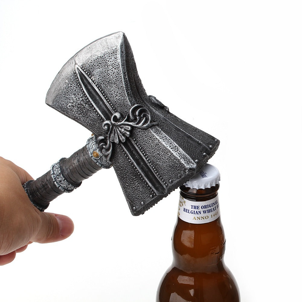 Axe bottle opener detachable handle bottle opener resin