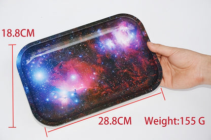 1pcs Length 28.8 CM *Width 18.8 CM H Metal Tobacco Rolling Tray Hand roller Tobacco Grinder Smoking Accessories