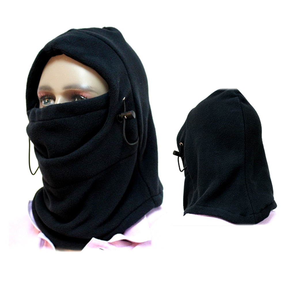 Motorcycle Bicycle Face Mask Thermal Fleece Balaclava Hood Swat Ski Bike Wind Winter Stopper Skullies Beanies Outdoor Sports