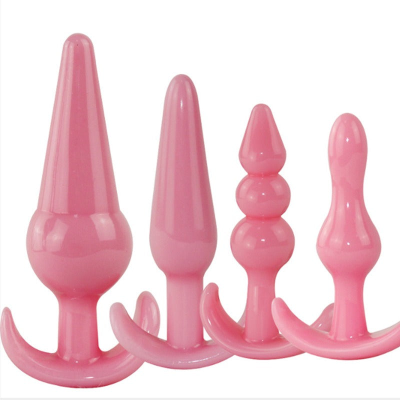 Posterior silicone anal plug, anal bead string, beginner's advanced extreme pleasure, female masturbation equipment, sexual adult products