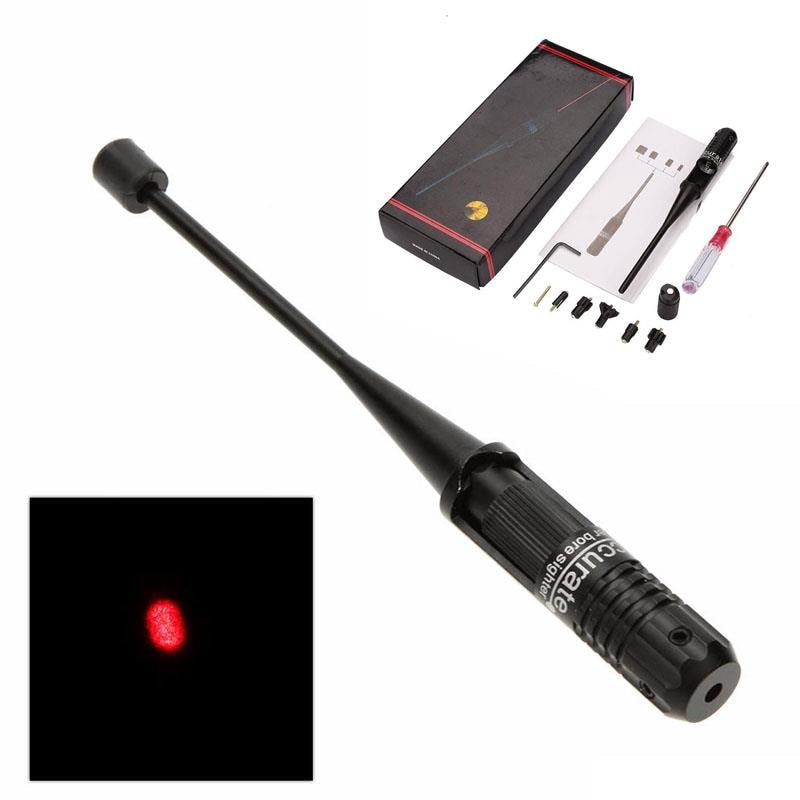 Red Dot Laser Boresighter Bore Sighter Kit for Hunting .22 to .50 Caliber Rifles