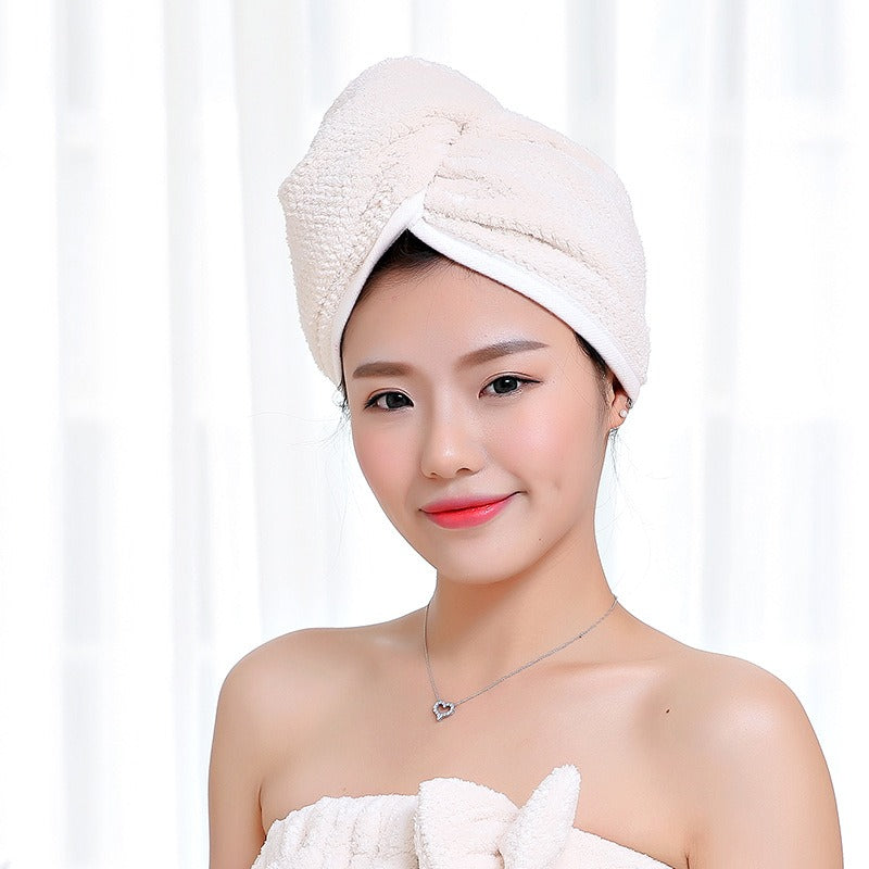 Hair cap, women's absorbent headscarf, long and short hair shower cap, quick drying towel, cute hair wiping, dry hair towel