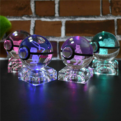 Creative Elf Ball K9 Crystal Ball Pocket Ball Monster Elf Ball Multiple Base Night Lights