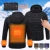 Mens Winter Heated USB Hooded Work Jacket Coats Adjustable Temperature Control Safety Clothing