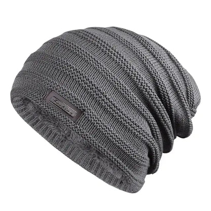 Men's Winter Fleece Lined Knitted Cap