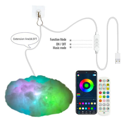 3D Cloud Lighting Smart Remote/App ThunderCloud Light