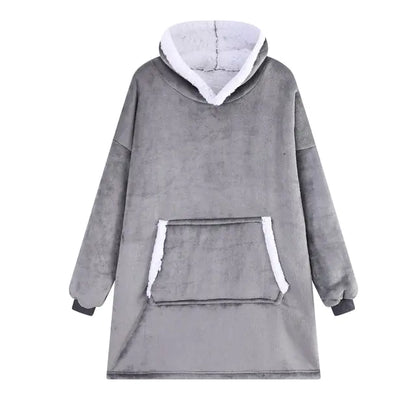 Winter Blanket Hoodie Soft Warm Thicken Sweatshirt